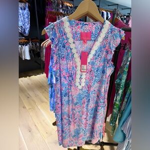 Lilly Pulitzer Joan Tunic Dress-Celestial Blue- Seek and Sean